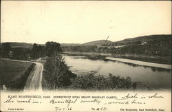 Connecticut River Below Seminary Campus East Northfield, MA Postcard Postcard