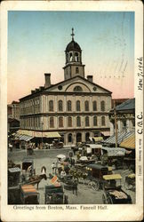 Faneuil Hall Boston, MA Postcard Postcard