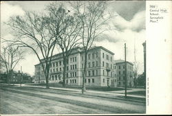 Central High School and Junior College Springfield, MA Postcard Postcard
