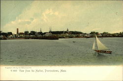 View from the Harbor Provincetown, MA Postcard Postcard
