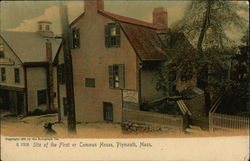 Site of the First or Common House Postcard