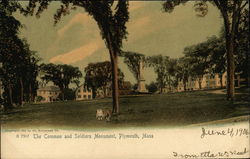 The Common and Soldiers Monument Postcard