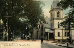 Court Street Plymouth, MA Postcard Postcard