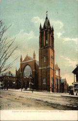 Church of the Immaculate Conception Everett, MA Postcard Postcard