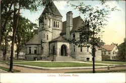 Library Fairhaven, MA Postcard Postcard