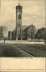 First Baptist Church Boston, MA Postcard Postcard