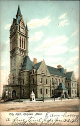 City Hall Holyoke, MA Postcard Postcard