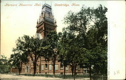 Harvard Memorial Hall Postcard