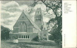 Harvard College - Memorial Hall Postcard
