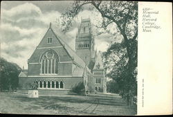 Harvard College - Memorial Hall Postcard