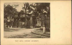 Harvard College - West Gate Postcard