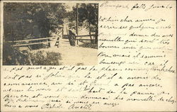 View of Bride Over Creek Rumford Falls, ME Postcard Postcard