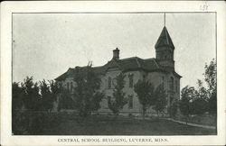 Central School Building Postcard