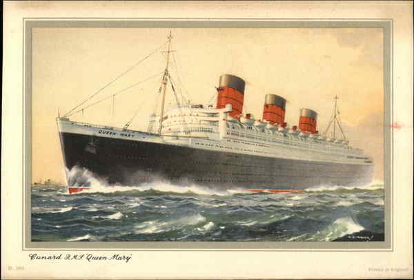 Cunard R.M.S. Queen Mary Cruise Ships