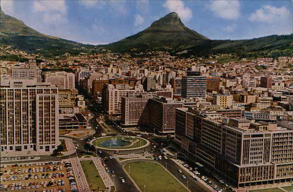 Cape Town with Lion's Head in Background WESTERN CAPE South Africa