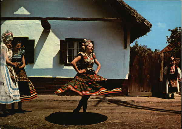 A picture of a traditional Hungarian costume