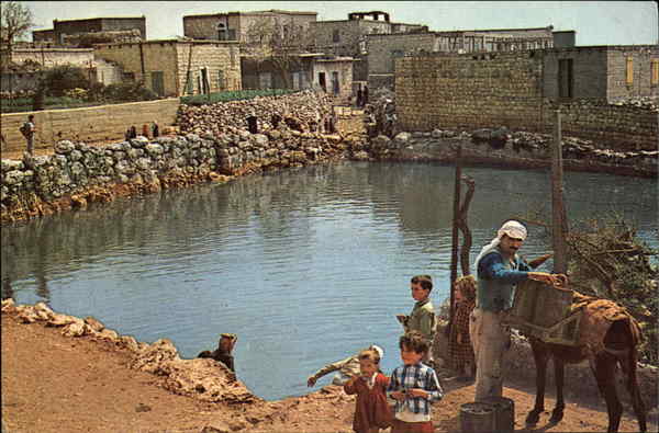 A pont for storing rain water in the Druz village Kisrah
