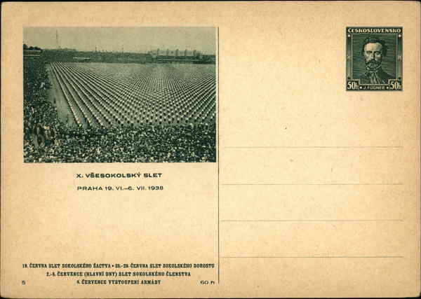 X. Vsesokolsky Slet Prague Czech Republic Eastern Europe