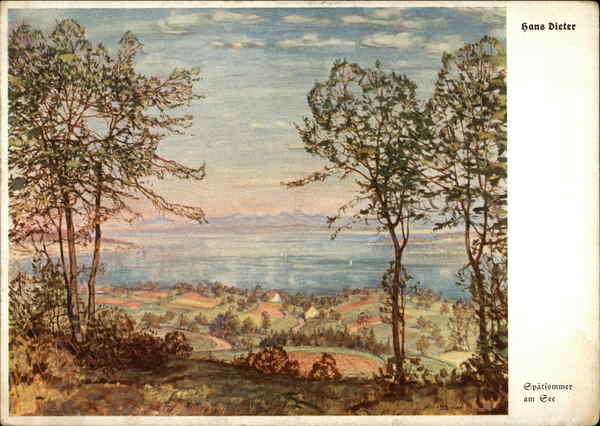 Hans Dieter Late Summer at the Lake Art