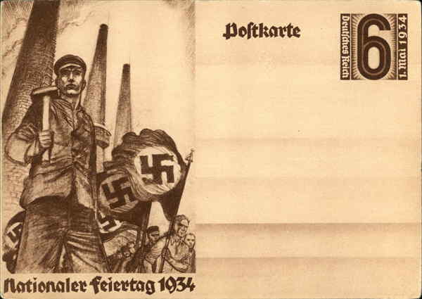 Nationaler Feiertag 1934 Nazi Propoganda Germany Nazi Germany