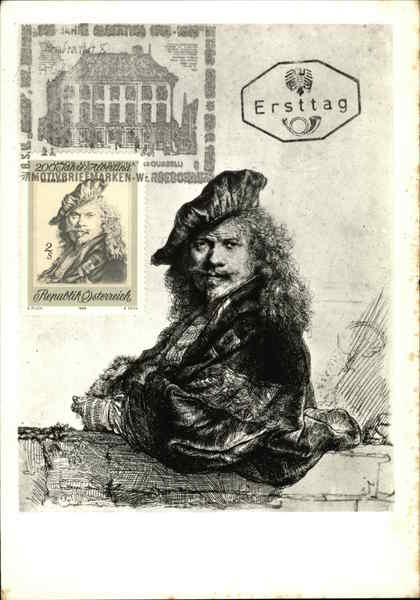 Self Portrait by Rembrandt Maximum Cards