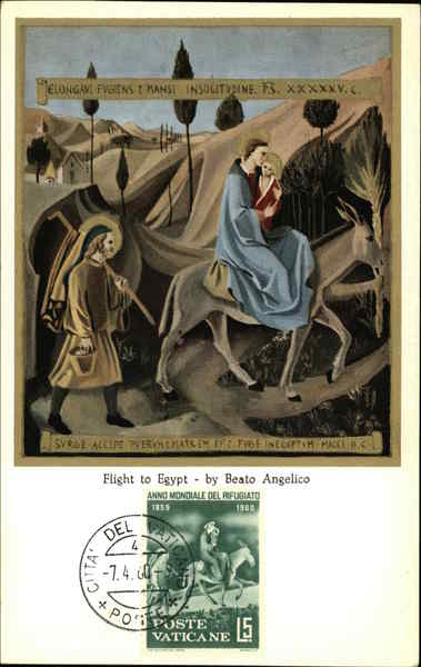 Flight to Egypt by Beato Angelico Maximum Cards