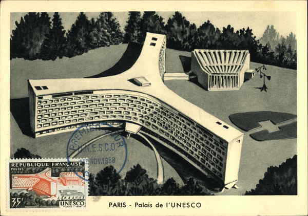 Palais de l'United Nations Educational, Scientific and Cultural Organization Paris France