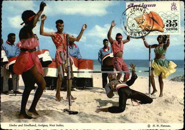 Limbo and Steel Band Antigua Caribbean Islands