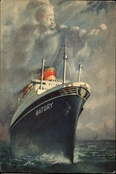 M/S "Batory" Postcard