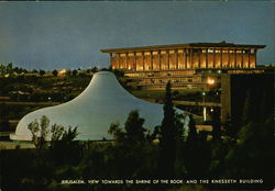 Jerusalem, view towards the Shrine of the Book and the Knesseth building Israel Middle East Postcard Postcard