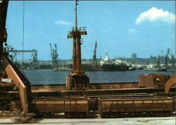 Constanta. View of the harbour Postcard