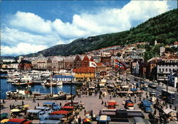 The Market and Bryggen Postcard