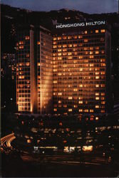 Hong Kong Hilton China Postcard Postcard