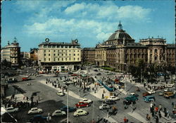 Karlsplatz, Hotel Konigshof and Palace of Justice Postcard