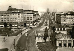 A view of Tauenzienstrasse in Berlin Germany Postcard Postcard