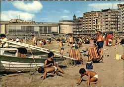 Beach and Kursaal Postcard