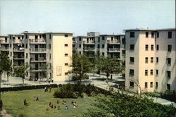 Workers Residential Area Shanghai, China Postcard Postcard