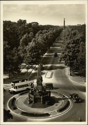 Blick vom "Haus am Tiergarten" Postcard