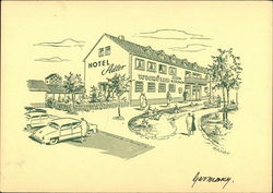 Hotel Restaurant Adler Postcard