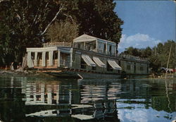 House Boat on the Nagin Lake Postcard