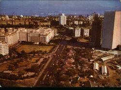 Aerial View of City Postcard