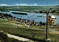 Seilbahn - Rüdesheim am Rhein - Niederwald Postcard