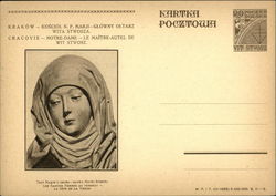 Cracow St. Mary's Church the main altar of Veit Stoss Postcard