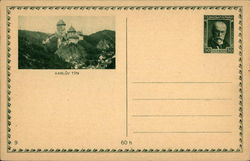 Karlův Týn Hrad Karlsstejn, CENTRAL BOHEMIA Czech Republic Eastern Europe Postcard Postcard