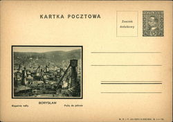 Petroleum mines in Borysław Postcard