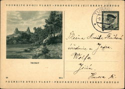 Trosky Czech Republic Eastern Europe Postcard Postcard