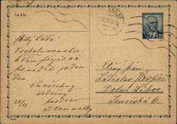 Czech Postal Card Postcard