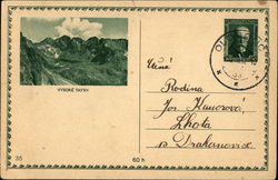 Vysoke Tatry Czech Republic Eastern Europe Postcard Postcard