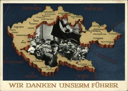 We thank our leader, 3rd Reich Postcard