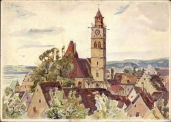 E. Gräfer: Überlingen Postcard